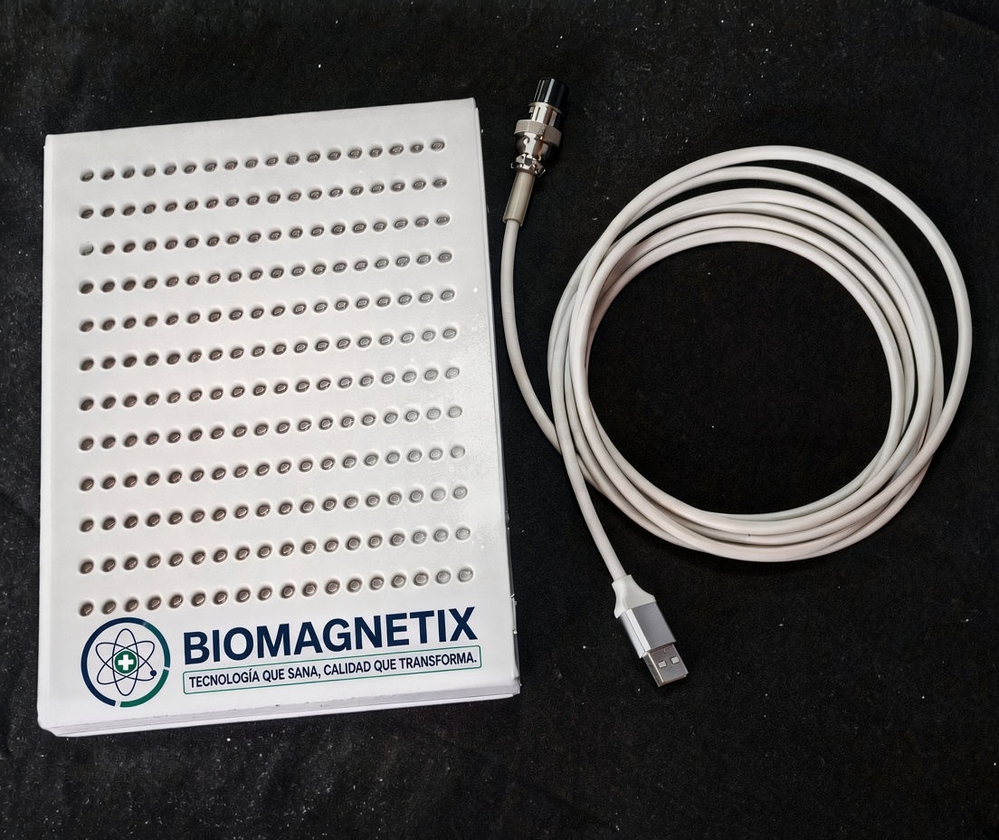 Placa R-IR Biomagnetix y cable de conexión
