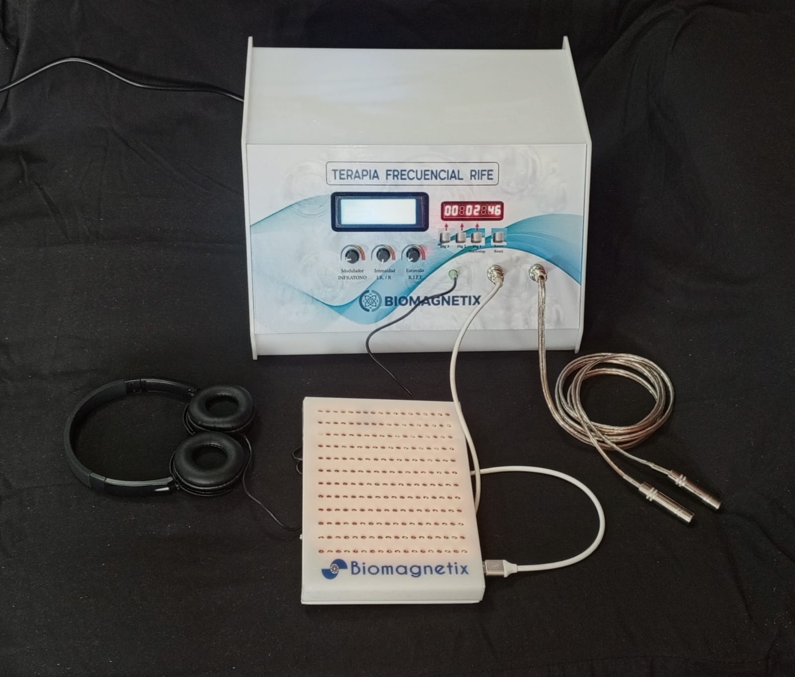 Equipo completo de terapia frecuencial Biomagnetix